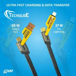 TECHGLIDE 4-in-1 Cable 1 m Anti-Tangle 65W Data Cable-001 image 3