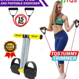 Tummy Trimmer + Tube for Belly Fat ABS Exercise Equipment & Home Gym Fitness Accessory Kit Kit-image-74