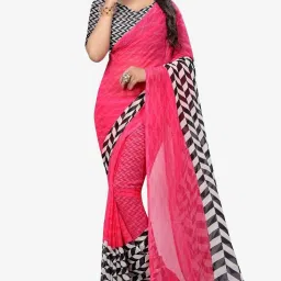 Dyed Daily Wear Georgette Saree-picture-18