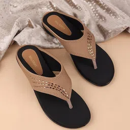 WALKWAY by Metro Embellished Open Toe Flats-9