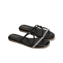 madam glorious Women Embellished Open Toe Flats-45