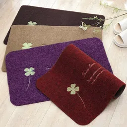 Kuber Industries Maroon Printed Anti-Skid Doormat-57