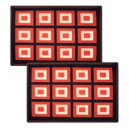 Kuber Industries Brown & Black 2 Pcs Anti-Skid Doormat-25