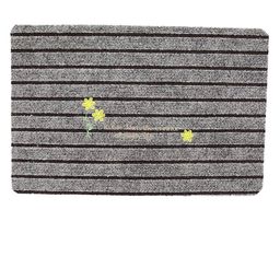Kuber Industries Brown Striped Anti-Skid Doormat-24