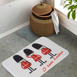 Cortina White Printed Anti-Skid Doormats-50