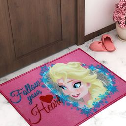 Athom Living Pink & Blue Printed Anti Slip Doormat-image-61
