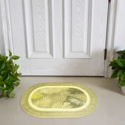 Cortina Green & Yellow Self-Designed Anti-Skid Doormat-image-87