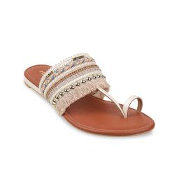Metro Embellished One Toe Flats-39