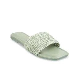 Mochi Textured Open Toe Flats image 1