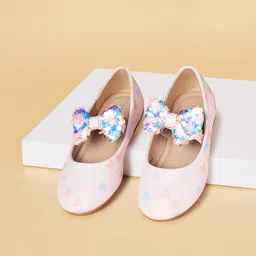 Pantaloons Junior Girls Bow Embellished Round Toe Ballerinas-image-94