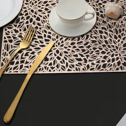 LooMantha 2-Pcs Floral Patterned Rectangular Table Placemats-10