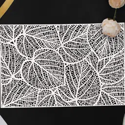 LooMantha 2-Pcs Grey Textured Table Placemats-10