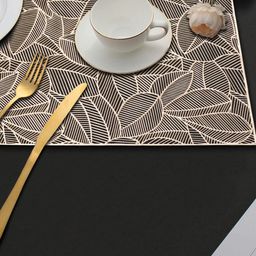 LooMantha 2-Pc Yellow Rectangle Table Placemats-10