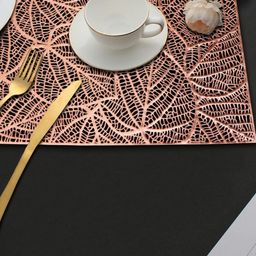 LooMantha 2-Pc Brown Rectangle Table Placemats-58