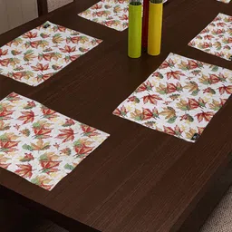 Arrabi Set of 6 Yellow Printed Table Placemats-23