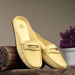 AfroJack Solid Round Toe Mules-picture-54