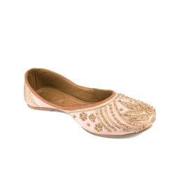 DESI COLOUR Women Embellished Ethnic Mojaris Flats-image-97