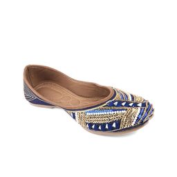 DESI COLOUR Women Ethnic Embellished Mojaris-image-74