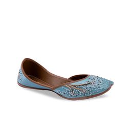 Sole Saga Embellished Ethnic Leather Mojaris-image-43