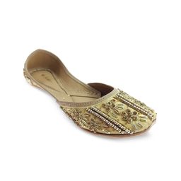 Fulkari Women Embellished Ethnic Mojaris Flats-image-84