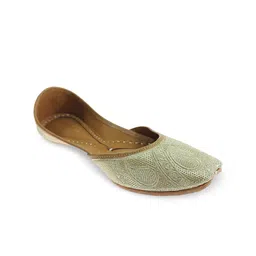 Fulkari Embroidered Leather Mojaris-54