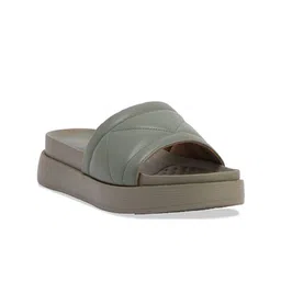 ERIDANI Textured Open Toe Flatform Heels-0