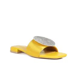 London Rag Embellished Open Toe Flats-23