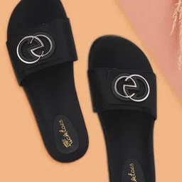 Picktoes Embellished Open Toe Flats-12