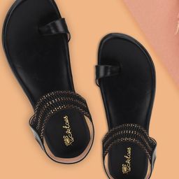 Picktoes Women Embellished One Toe Flats-57