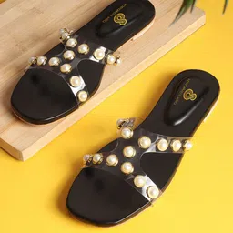 sneakers villa Women Open Toe Flats-image-5