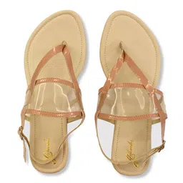yellowsoles Women Pink Open Toe Flats-image-3
