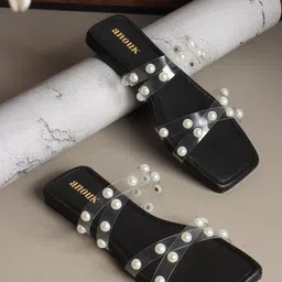 Anouk Women Embellished Open Toe Flats-26
