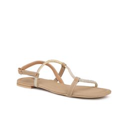 Inc 5 Embellished Open Toe Flats With Backstrap-image-82
