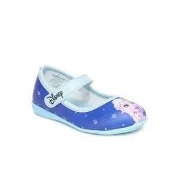 toothless Girls Blue Printed Frozen Party Ballerinas-33