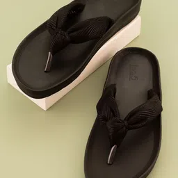 Inc 5 Textured Open Toe T-Strap Flats-92