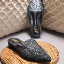 JM Looks Women Embellished Mules Flats-48