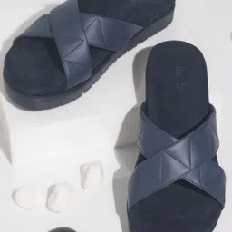 Inc 5 Cross Strap Open Toe Flats-27