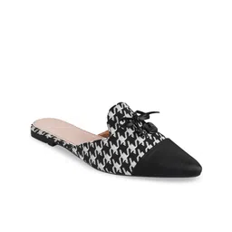 Try Me Pointed Toe Printed Mules With Bows image 5