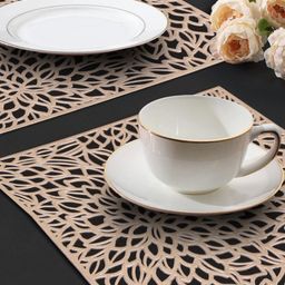 LooMantha 2-Pcs Floral Patterned Rectangular Table Placemats image 2