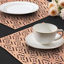 LooMantha 2-Pcs Geometric Rectangular Table Placemats image 2