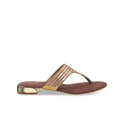 Mochi Embellished Open Toe T-Strap Flats image 4