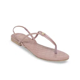 Monrow Backstrap Open Toe Flats image 4