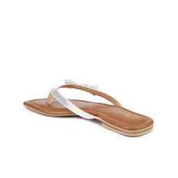 Inc 5 Bow Embellished Open Toe Flats image 2