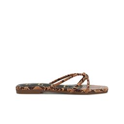ELLE Textured Open Toe Flats image 4