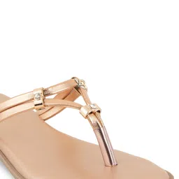 Luxyfeel Embellished T-Strap Flats image 5