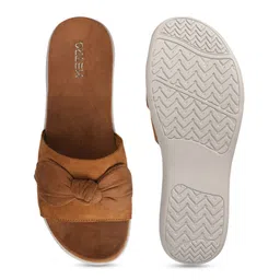 Metro Open Toe Flats With Bows image 3