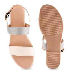 Try Me Open Toe Flats With Buckles image 5