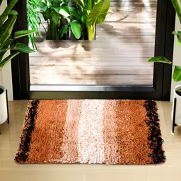 Kuber Industries 2Pcs Cream-Colored & Brown Self-Design Dust Trapper Mat image 5