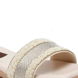 VALIOSAA Embellished Open Toe Flats image 5