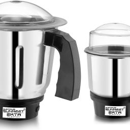 Dry Jar and Chutney Jar for Mixer Grinder (350ML & 700ML) Steel with Handle Mixer Juicer Jar-picture-24